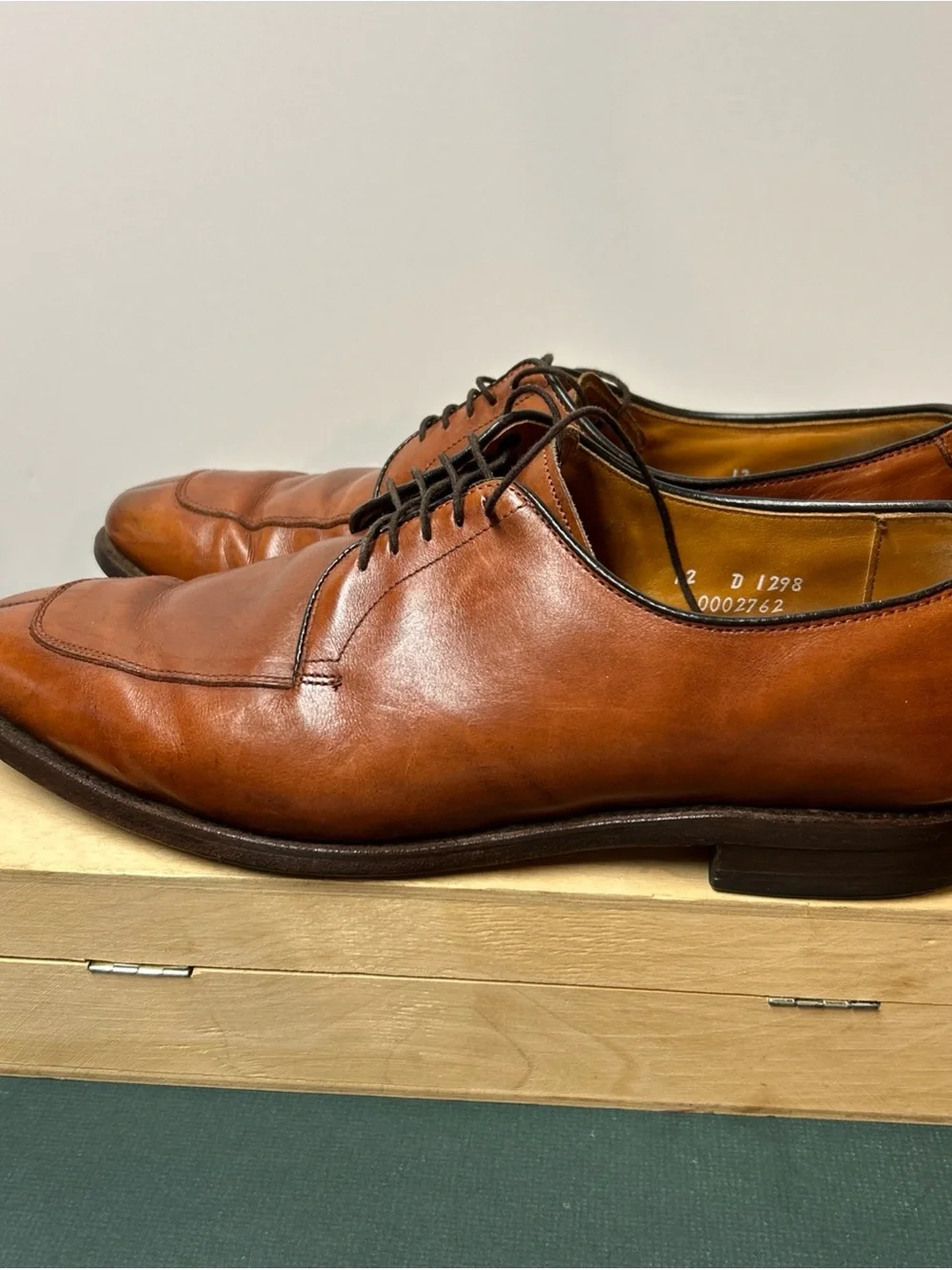 Allen Edmonds Brown Delray Split Toe Dress Shoes 12D USA Made